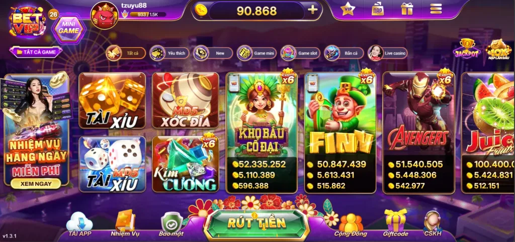 Nổ hũ betvip