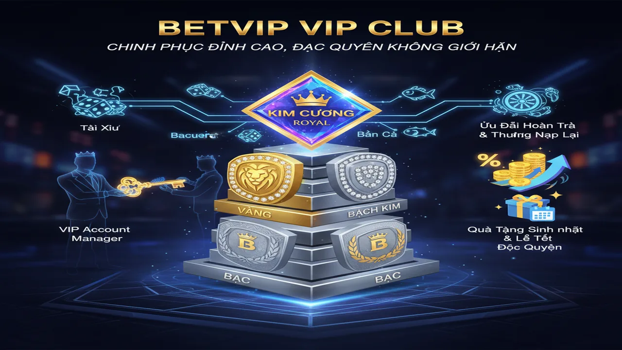 Ưu đãi đặc quyền dành cho thành viên VIP Betvip