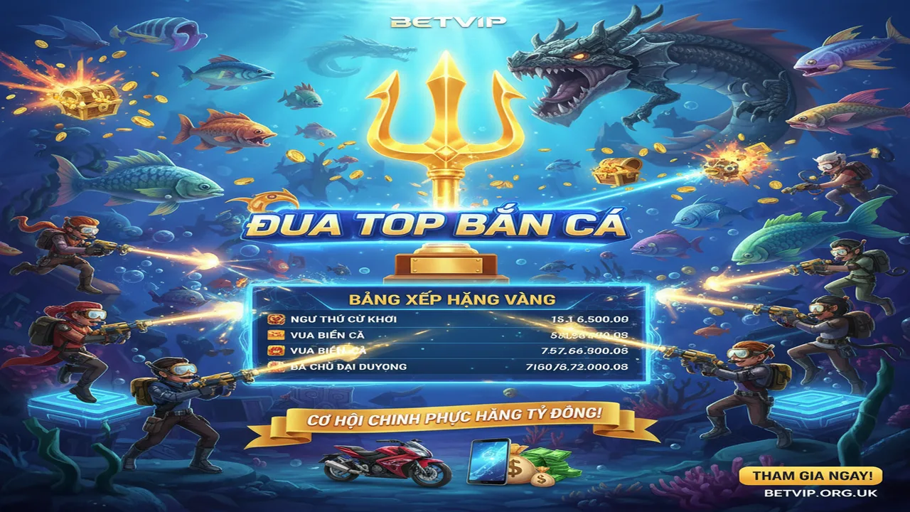 Sự kiện đua Top Bắn Cá nhận quà cực khủng Betvip