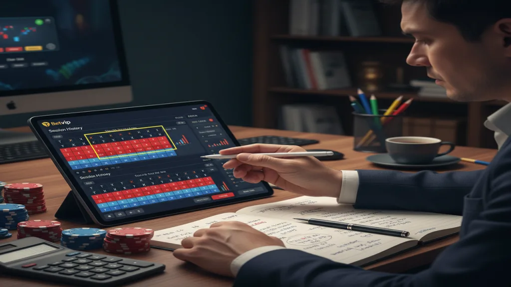 Thủ thuật xem lịch sử phiên Tài Xỉu Betvip