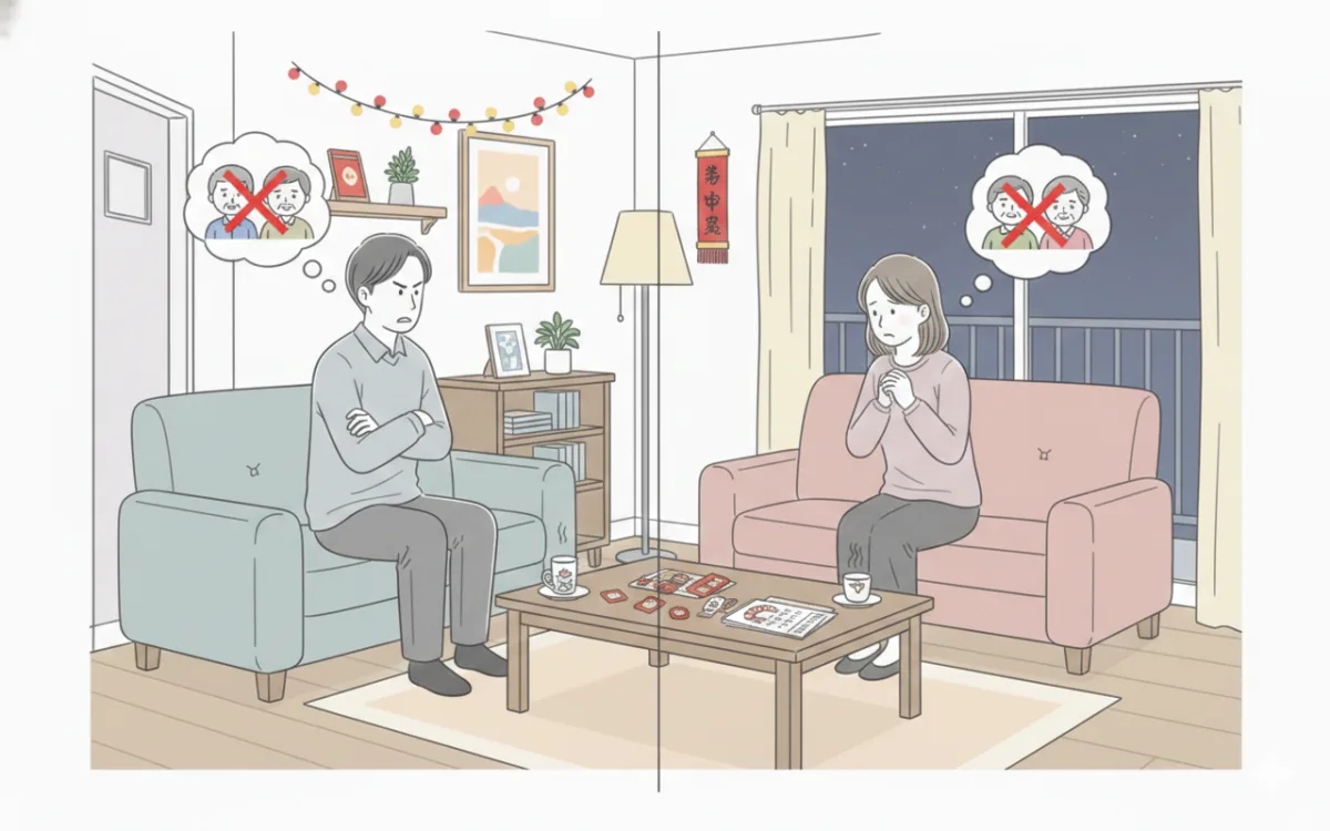 Chồng không về ngoại dịp Tết nên tôi để các con tự chúc Tết ông bà nội